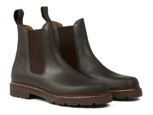 Aigle - Chaussures en cuir QUERCY - Brun foncé – P46 - chaussures, bottes & chaussettes