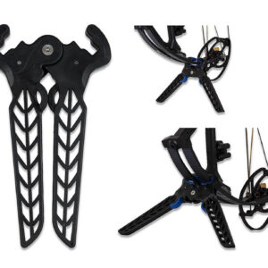 sans marque EA - Support d'Arc Compound Dual-Pod avec Protection des Branches - Noir/Noir - arcs & flèches