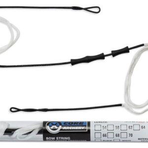 sans marque EA - Corde blanche Recurve Dacron avec Protection des Doigts - 68'' - 12 brins - arcs & flèches