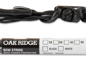 sans marque EA - Corde noire Recurve Dacron avec Protection des Doigts - 68'' - 16 brins - arcs & flèches