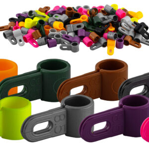 Delory-Brumard - Bagues d'attache en plastique pour appelants gabions. - Ø 9.5 - Pilet - appeaux, appelants, bagues & supp...