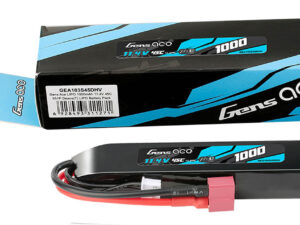 batterie lipo gens ace 1000mah – 45c – 11.4v hv – connecteur deans t