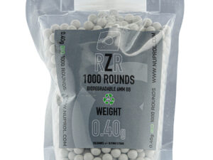NUPROL - Billes Airsoft 6mm RZR 0,40g en sachet de 1000 bbs - airsoft - billes, gaz & co2