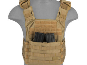 Lancer Tactical - Gilet Plate Carrier SPAC Tan 1000D - airsoft - equipement tactiques