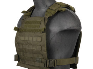 Lancer Tactical - Gilet léger Plate carrier OD 1000D - Vert - airsoft - equipement tactiques