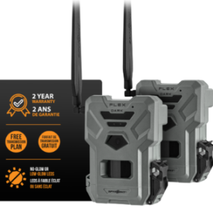 PACK 2 PIEGES PHOTO COMMUNIQUANTS SPYPOINT FLEX DARK (carte SD 32Gb incluse)