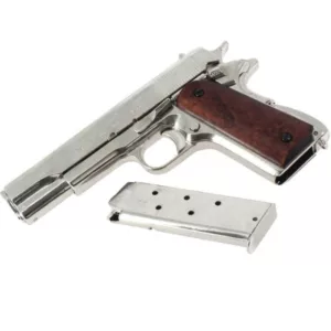 DENIX Réplique Pistolet 1911 .45 Chrome - cadeaux, statuettes & répliques