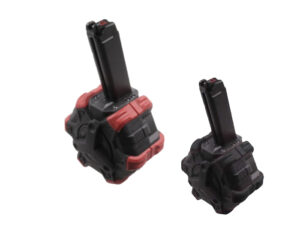 AW CUSTOM - Chargeur Gaz Adaptative Drum pour série VX 350 billes - NOIR - équipement réplique