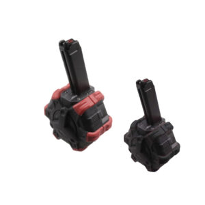 AW CUSTOM - Chargeur Gaz Adaptative Drum pour série VX 350 billes - ROUGE - équipement réplique