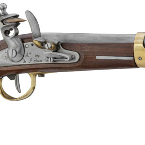 Davide PEDERSOLI & C - Pistolet An IX à silex Cal. 69 - armes de poing historiques