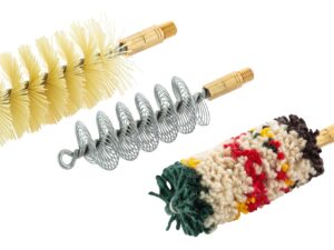 set de trois brosses spirales pour armes à canon lisse cal.12