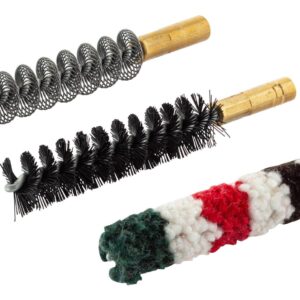 sans marque EA - Set de trois brosses spirales pour armes à canon lisse - Cal.9 mm - sets de nettoyages & brosses