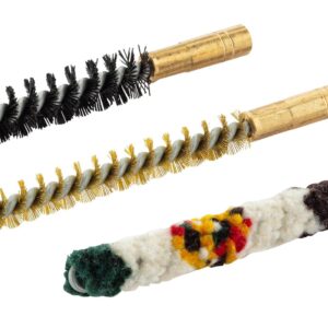 sans marque EA - Set de trois brosses pour armes à canon rayé - M3 fem. - Cal.8 mm - sets de nettoyages & brosses