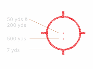VISEUR EOTECH EXPS 2-2 LEVIER QD - RET 68 / 2X1 MOA - 1XCR123