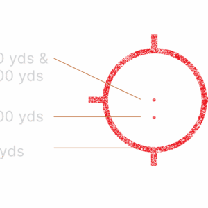 VISEUR EOTECH EXPS 2-2 LEVIER QD - RET 68 / 2X1 MOA - 1XCR123