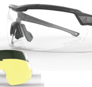 LUNETTES EDGE TACTICAL ROLLING THUNDER - NOIRE - KIT 3 ECRANS INC/FUME/JAUNE