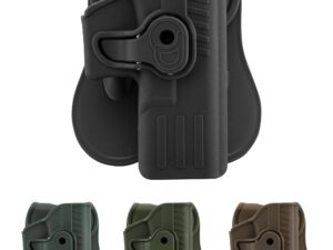 BO MANUFACTURE - Holster rigide Quick Release pour pistolet type Glock 17 Droitier - Noir - airsoft - equipement tactiques