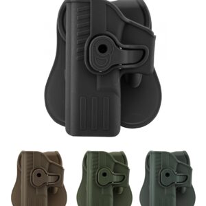 BO MANUFACTURE - Holster rigide Quick Release pour pistolet type Glock 17 Gaucher - TAN - airsoft - equipement tactiques