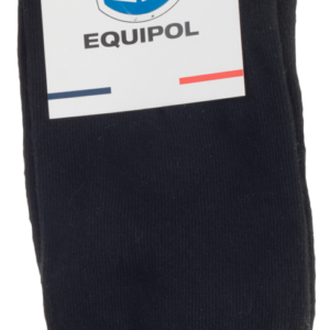 Mi-chaussette coton biologique semelle bouclette coloris noir T 39-42