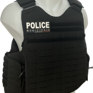 HOUSSE MOLLE TACTICAL + PORTE-PLAQUES + BOUCLES ROC - NOIRE - TAILLE A DEFINIR