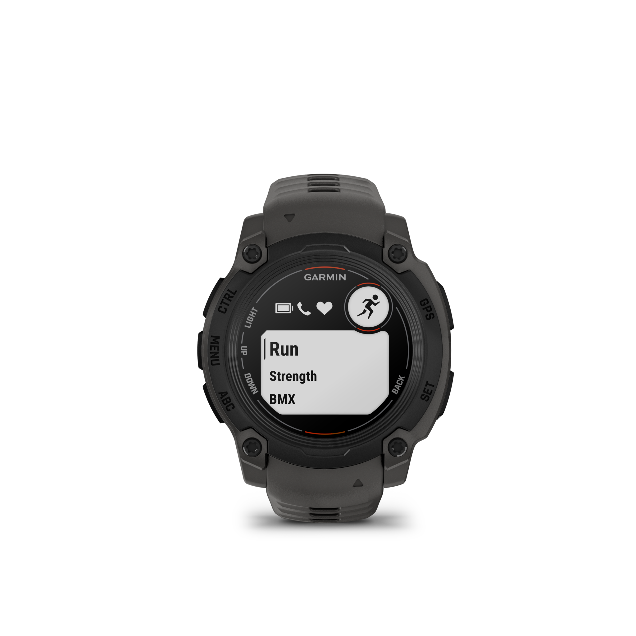 MONTRE GPS MULTI-FONCTIONS  GARMIN INSTINCT E 40 NOIRE BRACELET GRIS - vue 3