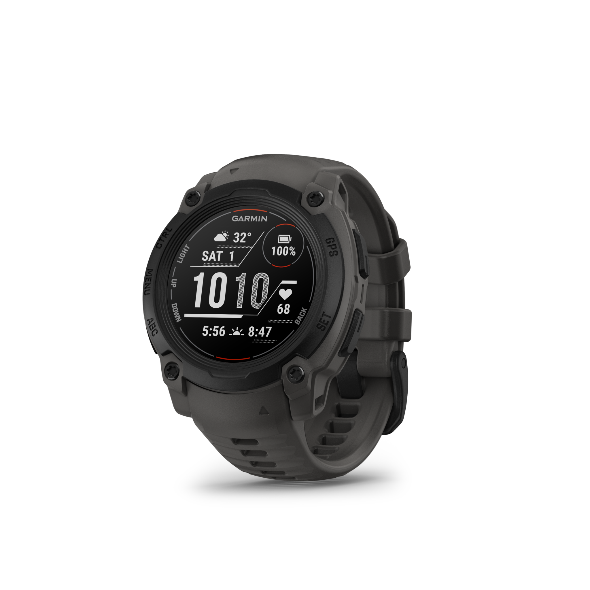 MONTRE GPS MULTI-FONCTIONS  GARMIN INSTINCT E 40 NOIRE BRACELET GRIS