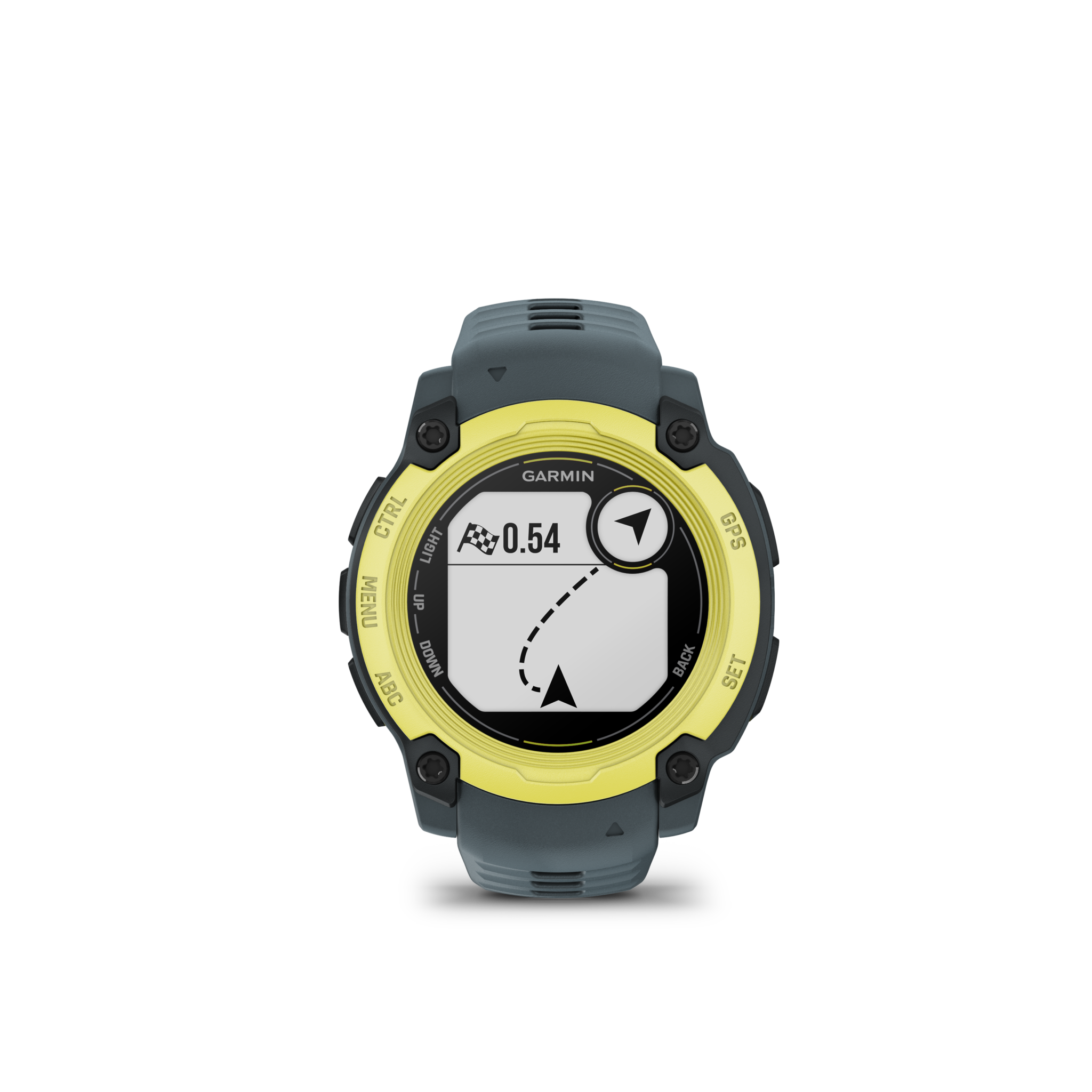 MONTRE GPS MULTI-FONCTIONS  GARMIN INSTINCT E 40 VERTE BRACELET BLEU - vue 2