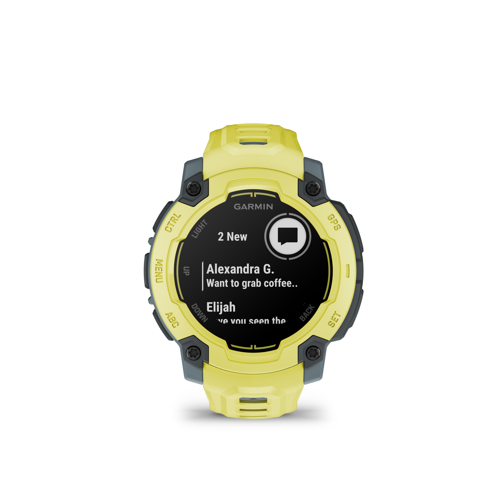 MONTRE GPS MULTI-FONCTIONS  GARMIN INSTINCT E 45 VERTE BRACELET VERT - vue 3