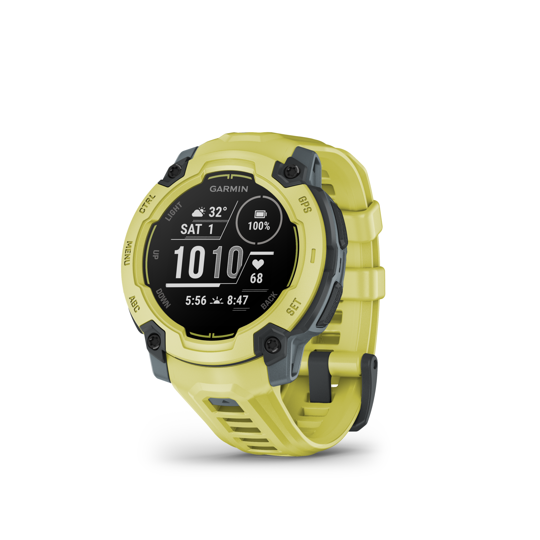 MONTRE GPS MULTI-FONCTIONS  GARMIN INSTINCT E 45 VERTE BRACELET VERT