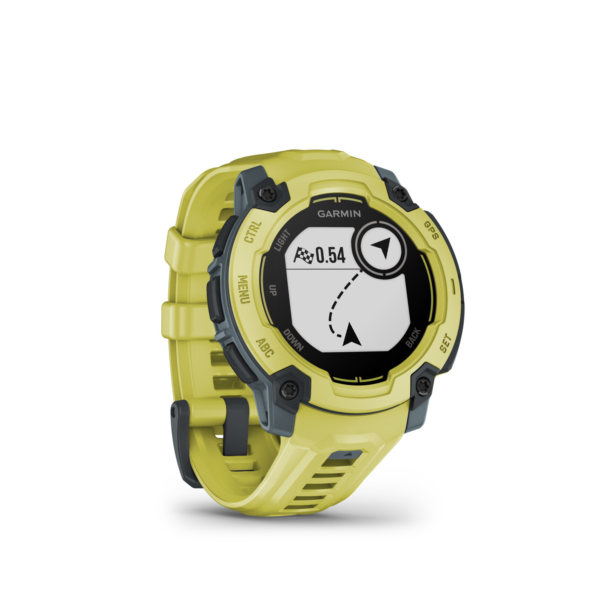 MONTRE GPS MULTI-FONCTIONS  GARMIN INSTINCT E 45 VERTE BRACELET VERT - vue 2