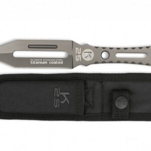 MARTINEZ ALBAINOX - Couteau de lancer K25 Titane - couteaux droits tactiques
