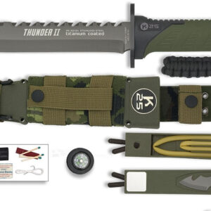 Couteau K25 Thunder II camo vert - coutellerie