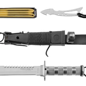 K25 - Couteau de survie combat King II Inox - couteaux de survie