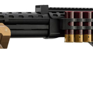 Golden Eagle Réplique de fusil à pompe M870 Strike Industries noire et tan - airsoft - répliques longues