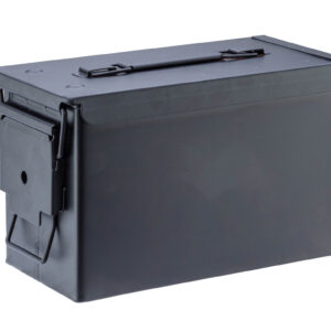 FOT - Focus On Tools - Caisse munitions Métal cal.50 - 33X18X23 cm - Noir - boites de rangement pour munitions
