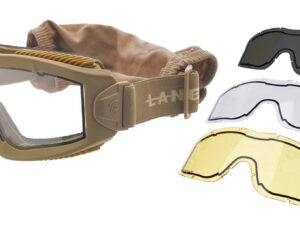 Lancer Tactical - Masque série AERO Thermal tan avec 3 écrans - airsoft - tenues & protections