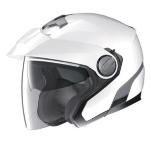 CASQUE NOLAN N40.5 CLASSIC PLUS BLANC TAILLE XXL - MARQUAGE POLICE MUNICIPALE