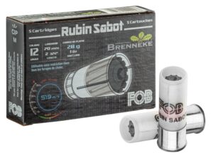 cartouche fob à balle rubin sabot cal. 12/70