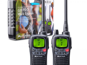 PACK DE 2 TALKIE WALKIE MIDLAND G9 PRO NOIR + OREILLETTE
