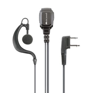 OREILLETTE MIDLAND CONTOUR D'OREILLE MA21 L Pro Microphone 2 Broches pour G9
