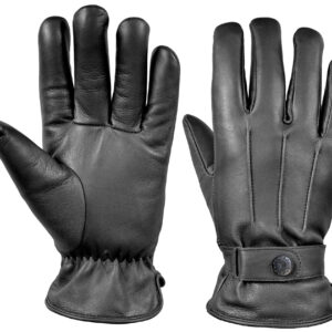 GANTS MO CUIR DOUBLURE THINSULATE - MANCHETTE LONGUE - T.6 - MODELE MDP