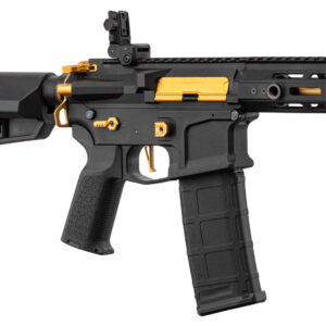 Lancer Tactical - AEG LT-32 HELLION 7" NOIR/OR PACK GEN2 - 1J - NSR - airsoft - répliques longues