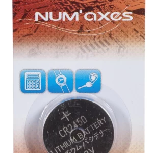Num'Axes - NUMAXES - Blister 1 pile CR2450 lithium 3V (Equival. DL2450) - piles & batteries