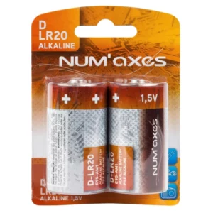 Num'Axes - NUMAXES - Blister 2 piles D LR20 alcaline 1,5V - piles & batteries