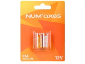 num'axes blister 2 piles 23a 12v