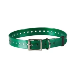 NUM'AXES Sangle Polyuréthane 25 mm / L. 65 cm - Vert - colliers électronique & gps