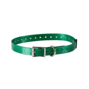 NUM'AXES Sangle Polyuréthane épaisseur 18,5 mm - Vert - colliers électronique & gps