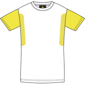 TEE-SHIRT ANTI-COUPURE BRAS + CÔTE - OFFENBURG - BLEU - S