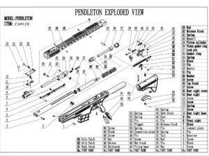BO Manufacture Arms - Pièces détachées pour carabine à air PENDLETON - TOP BLOCK N°18 - holsters & accessoires