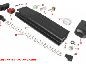 AW CUSTOM - GUIDE RESSORT CO2 N°14 - airsoft - pièces détachées & upgrades